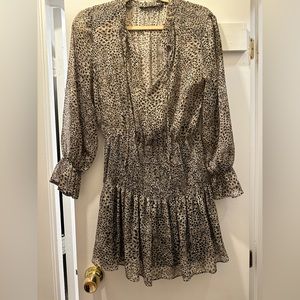 ZARA Printed mini dress size small